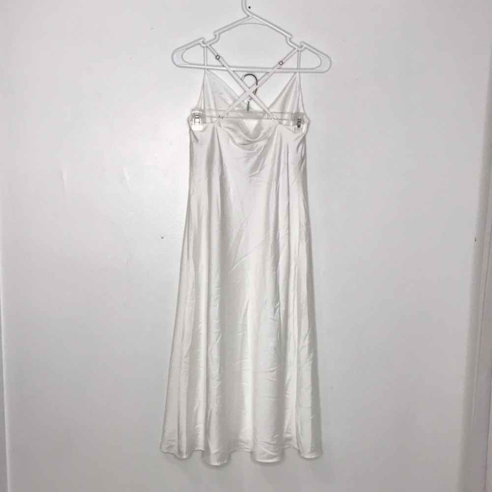 Show Me Your Mumu Ivory Satin Verona Cowl Dress - Picture 4 of 10